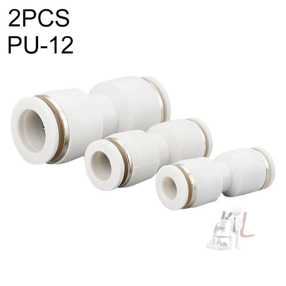 PU-12 LAIZE 2pcs PU Straight Pneumatic Quick Fitting Connector, PU-4 (10pcs), PU-6 (10pcs), PU-8 (10pcs), PU-10 (10pcs), PU-12 (2pcs), PU-16 (2pcs)