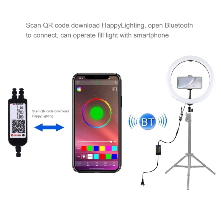 PULUZ 11.8 inch 30cm RGB Dimmable LED Ring Vlogging Selfie Photography Video Lights with Cold Shoe Tripod Ball Head & Phone Clamp (Pink), 12 inch RGB(EU), 12 inch RGB(AU), 11.8 inch RGB(US), 11.8 inch RGB(UK) laboratorydeal
