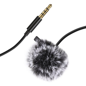 PULUZ 1.5m 3.5mm Jack Lavalier Wired Condenser Recording Microphone, 1.5m 3.5mm Jack - laboratorydeal