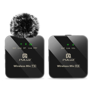 PULUZ 1 TX + 1 RX Wireless Lavalier Microphone, 1 TX + 1 RX - laboratorydeal