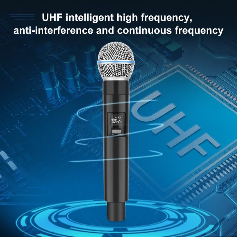 PULUZ 1 To 2 Wireless Microphones with LED Display, 6.35mm Transmitter - laboratorydeal