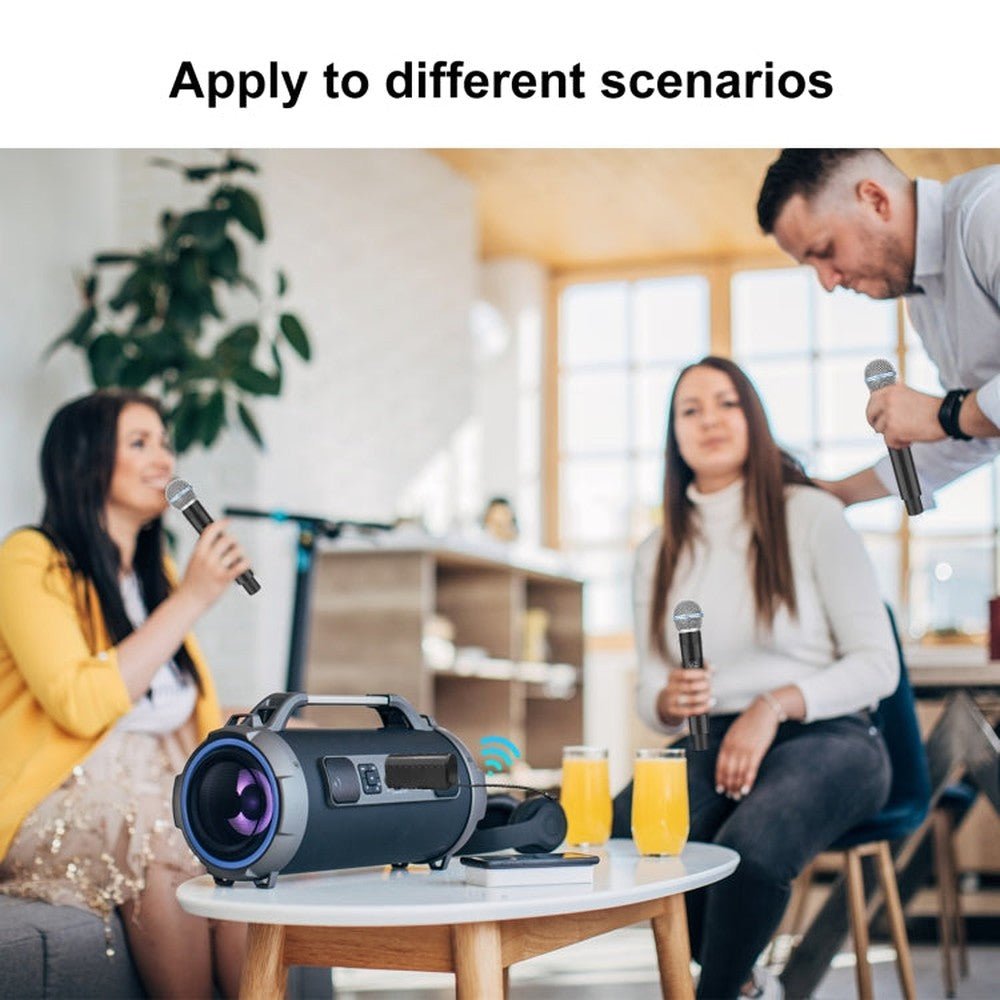 PULUZ 1 To 2 Wireless Microphones with LED Display, 6.35mm Transmitter - laboratorydeal