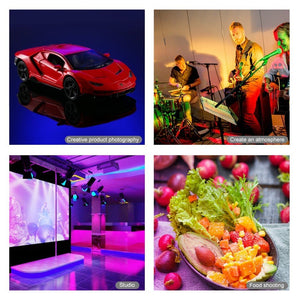 PULUZ 10.2 inch 26cm Curved Surface 168 LED Marquee LED RGBWW Dual - color Temperature Dimmable Ring Vlogging Photography Video Lights with Cold Shoe Tripod Ball Head & Remote Control & Phone Clamp, 10.2 inch Marquee LED - laboratorydeal