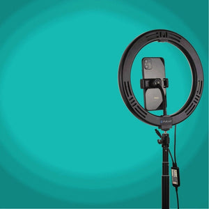 PULUZ 10.2 inch 26cm RGBW Light + 1.65m Tripod Mount Curved Surface USB RGBW Dimmable LED Ring Vlogging Video Light Live Broadcast Kits with Cold Shoe Tripod Ball Head & Phone Clamp & Remote Control, 10.2 inch RGBW+1.65m Tripod - laboratorydeal