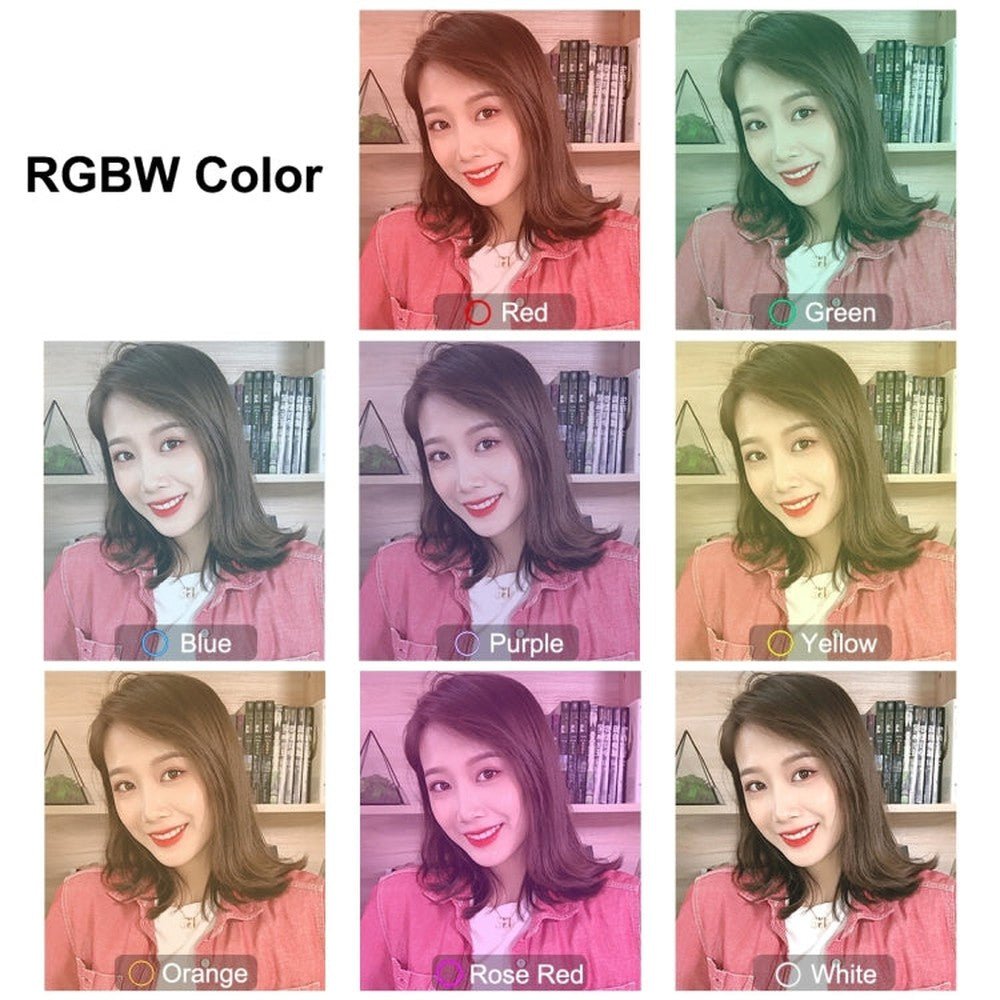 PULUZ 11.8 inch 30cm Light + 1.1m Tripod Mount Curved Surface RGBW Dimmable LED Ring Vlogging Photography Video Lights Live Broadcast Kits with Tripod Ball Head & Phone Clamp, 11.8 inch + 1.1m Tripod - laboratorydeal