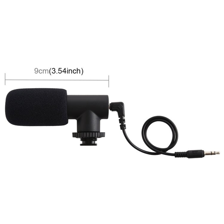 PULUZ 3.5mm Audio Stereo Recording Vlogging Professional Interview Microphone for DSLR & DV Camcorder, Smartphones, Mini Microphone - laboratorydeal