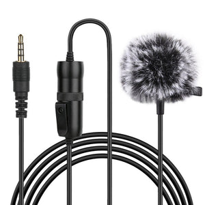 PULUZ 3.5mm Jack Lavalier Omnidirectional Condenser Recording Video Microphone, Length: 6m, Lavalier Microphone - laboratorydeal