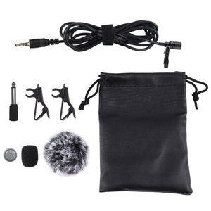 PULUZ 3.5mm Jack Lavalier Omnidirectional Condenser Recording Video Microphone, Length: 6m, Lavalier Microphone - laboratorydeal
