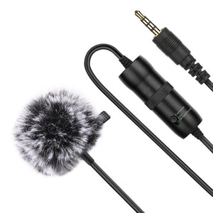 PULUZ 3.5mm Jack Lavalier Omnidirectional Condenser Recording Video Microphone, Length: 6m, Lavalier Microphone - laboratorydeal