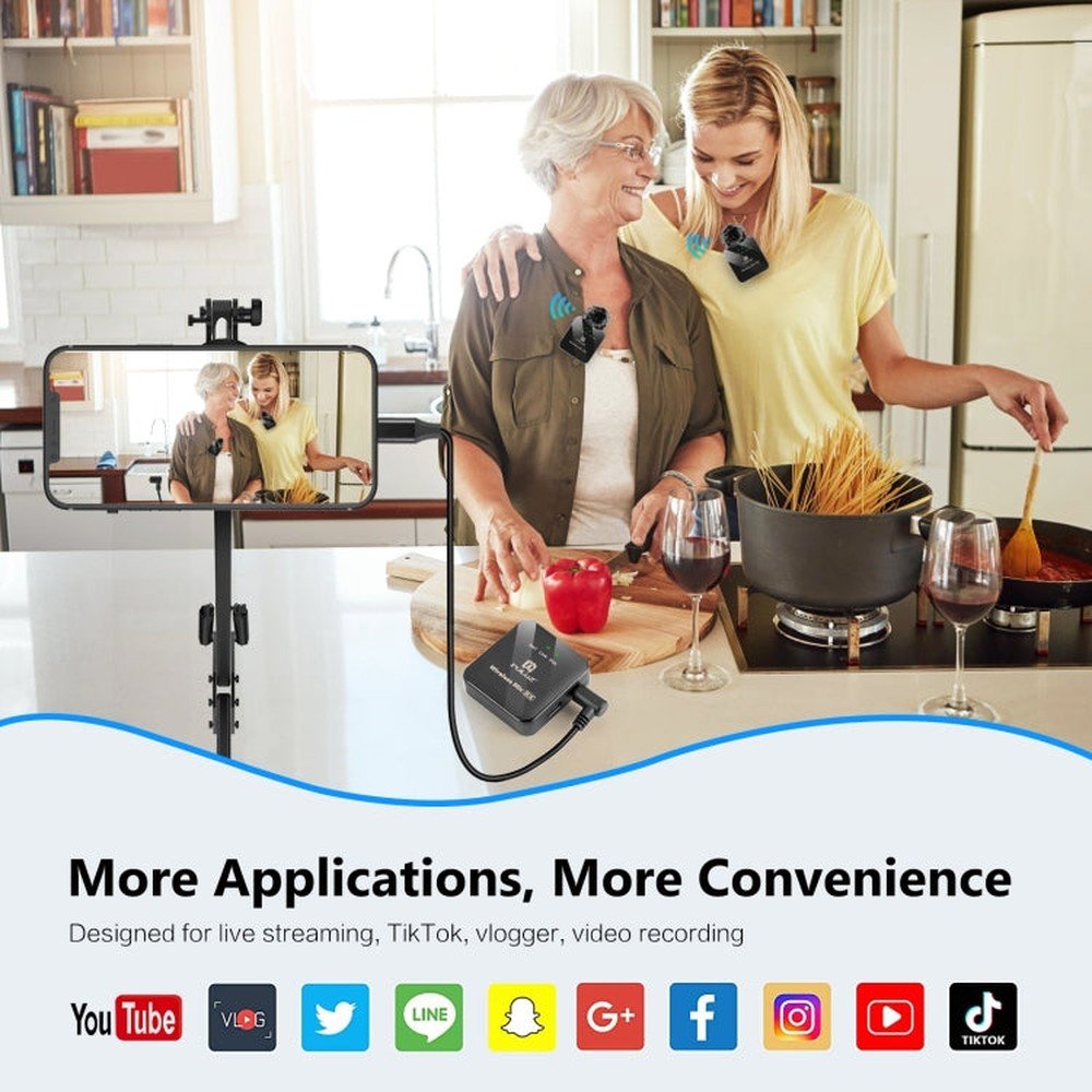 PULUZ 3.5mm TRS Male to 8 Pin Male Live Microphone Audio Adapter Cable for PU3153 / PU3154, 3.5mm to 8 Pin - laboratorydeal