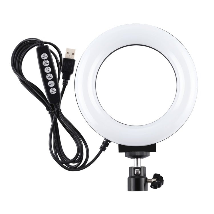 PULUZ 4.7 inch 12cm Curved Surface USB 10 Modes 8 Colors RGBW Dimmable LED Ring Vlogging Photography Video Lights with Tripod Ball Head, 4.7 inch RGBW - laboratorydeal