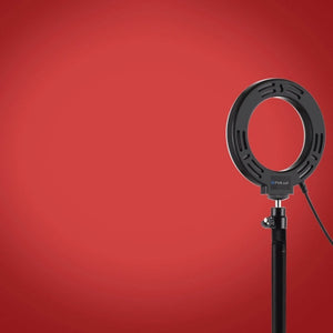 PULUZ 4.7 inch 12cm USB 10 Modes 8 Colors RGBW Dimmable LED Ring Vlogging Photography Video Lights + Desktop Tripod Mount with Cold Shoe Tripod Ball Head, 4.7 inch RGBW+Tripod Mount - laboratorydeal