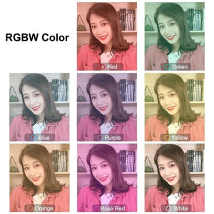 PULUZ 4.7 inch 12cm USB 10 Modes 8 Colors RGBW Dimmable LED Ring Vlogging Photography Video Lights + Desktop Tripod Mount with Cold Shoe Tripod Ball Head, 4.7 inch RGBW+Tripod Mount - laboratorydeal