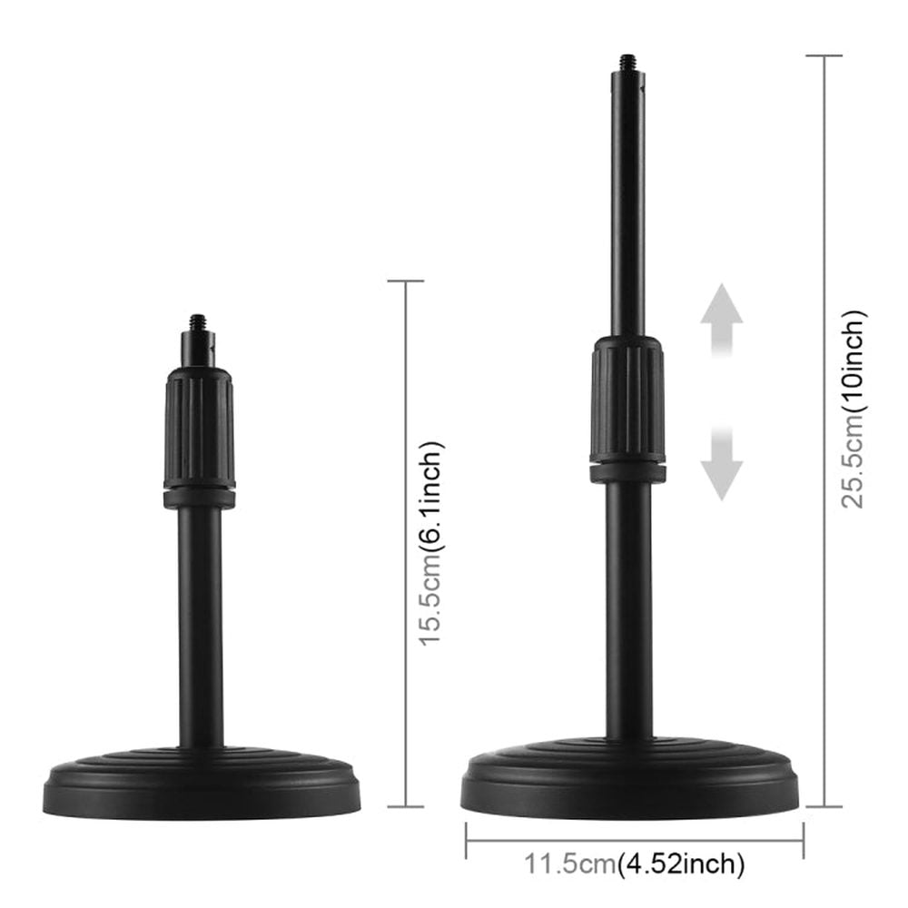 PULUZ 7.9 inch 20cm Light+ Round Base Desktop Holder USB 3 Modes Dimmable Dual Color Temperature LED Curved Light Ring Vlogging Selfie Photography Video Lights with Phone Clamp, 7.9 inch+Desktop Mount - laboratorydeal