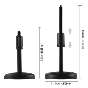 PULUZ 7.9 inch 20cm Light+ Round Base Desktop Holder USB 3 Modes Dimmable Dual Color Temperature LED Curved Light Ring Vlogging Selfie Photography Video Lights with Phone Clamp, 7.9 inch+Desktop Mount - laboratorydeal