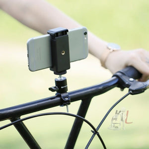 PULUZ Bike Aluminum Handlebar Tripod Ball Head Adapter Mount for GoPro HERO10 Black / HERO9 Black / HERO8 Black /7 /6 /5 /5 Session /4 Session /4 /3+ /3 /2 /1, DJI Osmo Action, Xiaoyi and Other Action Cameras, Ball Head Mount - laboratorydeal