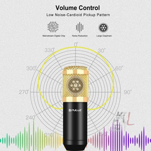 PULUZ Condenser Microphone Studio Broadcast Professional Singing Microphone - laboratorydeal