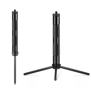 PULUZ Foldable Aluminum Alloy Light Stand Live Tripod Camping Ground Holder - laboratorydeal