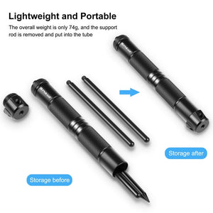 PULUZ Foldable Aluminum Alloy Light Stand Live Tripod Camping Ground Holder - laboratorydeal
