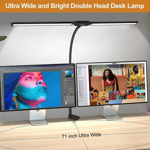 PULUZ Gooseneck Tube LED Fill Light Double Head Clip Desk Lamp - laboratorydeal