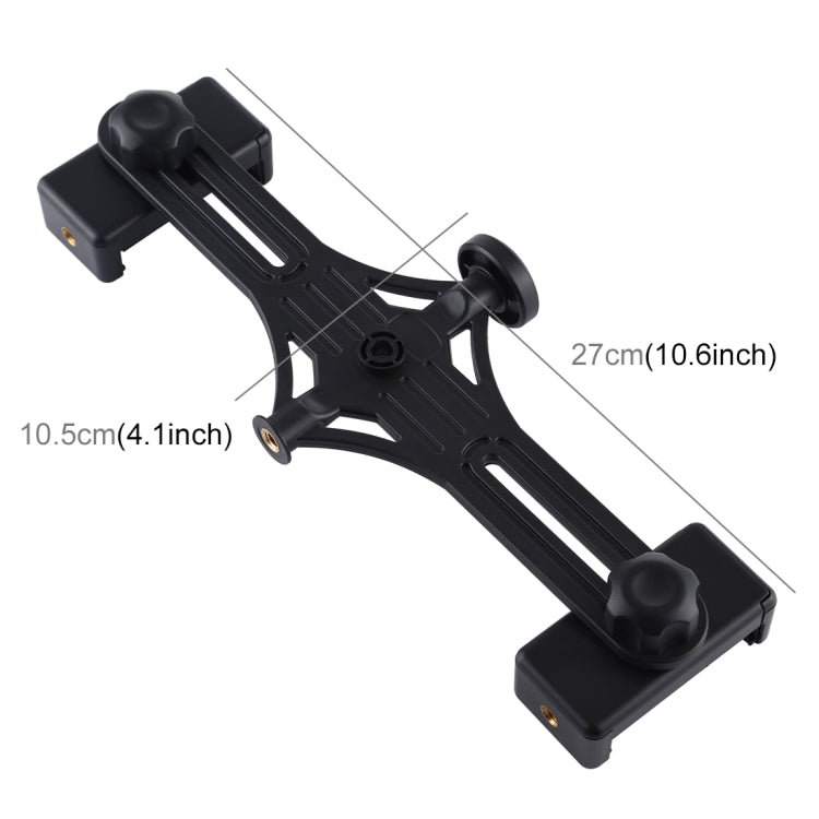 PULUZ Live Broadcast Dual Phone Brackets Horizontal Holder for iPhone, Galaxy, Huawei, Xiaomi, Sony and Other Smart Phones, Dual Phone Bracket - laboratorydeal