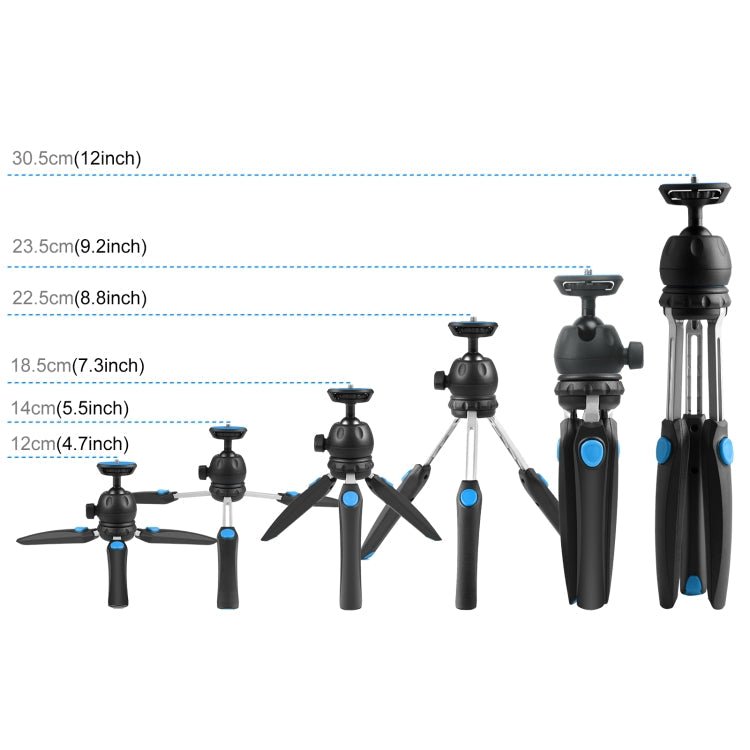 PULUZ Mini VLOG Live Stabilizer Stand Tripod with Phone Clamp for Smartphones, Mini VLOG Live Stabilizer(Blue), Mini VLOG Live Stabilizer(Red) - laboratorydeal