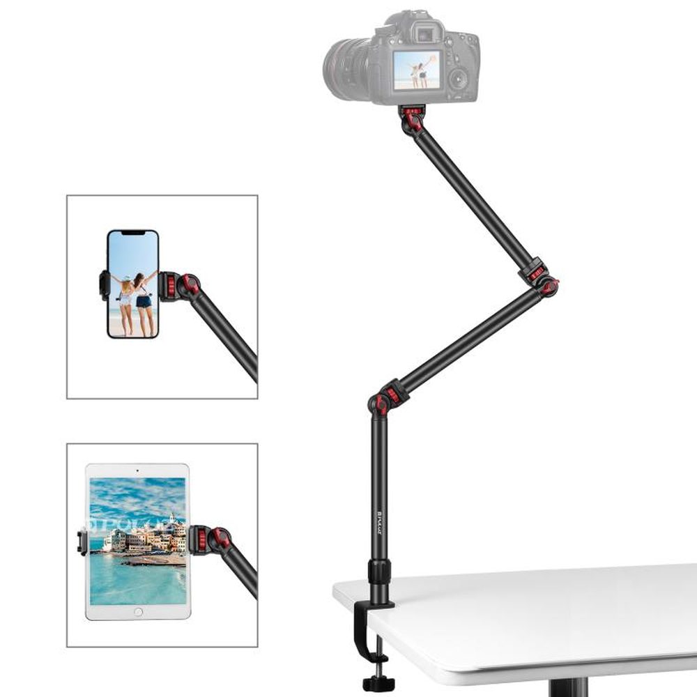 PULUZ Overhead Camera Mount C - Clamp Desk Stand Live Holder - laboratorydeal