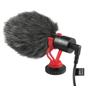 PULUZ Professional Interview Condenser Video Shotgun Microphone with 3.5mm Audio Cable for DSLR & DV Camcorder, Shotgun Microphone - laboratorydeal