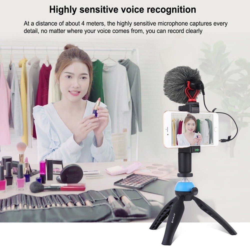 PULUZ Professional Interview Condenser Video Shotgun Microphone with 3.5mm Audio Cable for DSLR & DV Camcorder, Shotgun Microphone - laboratorydeal