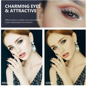 PULUZ Tripod Mount + Extension Rod + Live Broadcast Dual Phone Bracket + 6.2 inch 16cm LED Ring Vlogging Video Light Kits, 4 in 1 Live Broadcast Kits - laboratorydeal