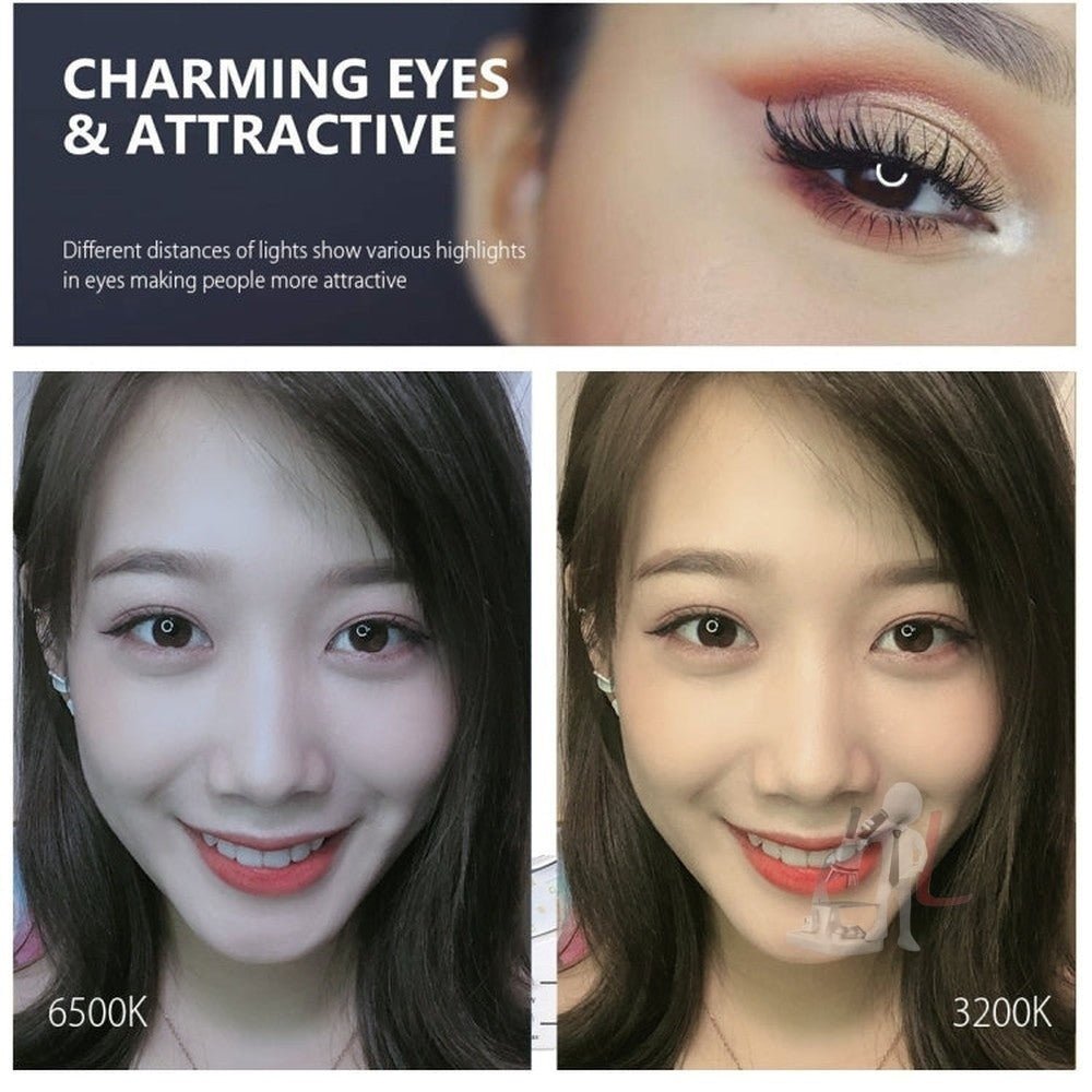 PULUZ Tripod Mount + Live Broadcast Dual Phone Bracket + 6.2 inch 16cm LED Ring Vlogging Video Light Kits, 3 in 1 - laboratorydeal