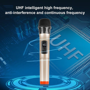 PULUZ UHF Wireless Dynamic Microphone with LED Display, UHF - laboratorydeal