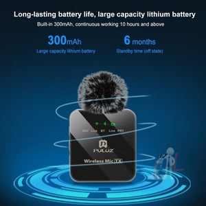 PULUZ Wireless Lavalier Microphone for iPhone / iPad, 8 - Pin Receiver, 8 - Pin 1 TX + 1 RX - laboratorydeal