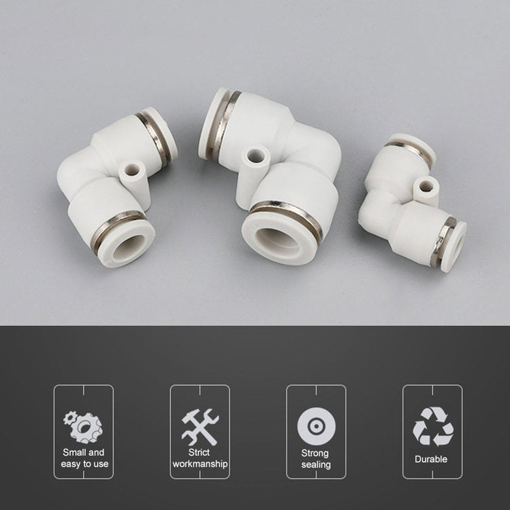 PV-16 LAIZE 2pcs PV Elbow Pneumatic Quick Fitting Connector, PV-4 (10pcs), PV-6 (10pcs), PV-8 (10pcs), PV-10 (10pcs), PV-12 (10pcs), PV-16 (2pcs)
