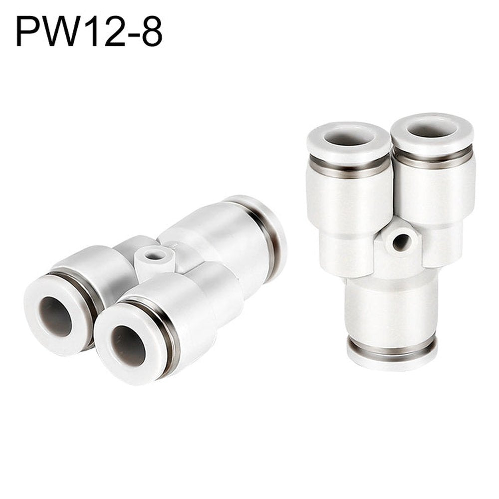 PW6-4 LAIZE 2pcsPW Y-type Tee Reducing Pneumatic Quick Fitting Connector, PW6-4 (2pcs), PW8-4 (2pcs), PW8-6 (2pcs), PW10-6 (1pc), PW10-8 (2pcs), PW12-8 (1pc), PW12-10 (1pc), PW16-12 (1pc)