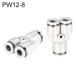 PW6-4 LAIZE 2pcsPW Y-type Tee Reducing Pneumatic Quick Fitting Connector, PW6-4 (2pcs), PW8-4 (2pcs), PW8-6 (2pcs), PW10-6 (1pc), PW10-8 (2pcs), PW12-8 (1pc), PW12-10 (1pc), PW16-12 (1pc)