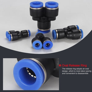 PY-14 LAIZE 2pcs Plastic Y-type Tee Reducing Pneumatic Quick Fitting Connector, PY-4 (10pcs), PY-6 (10pcs), PY-8 (10pcs), PY-10 (10pcs), PY-12 (10pcs), PY-14 (2pcs), PY-16 (2pcs)