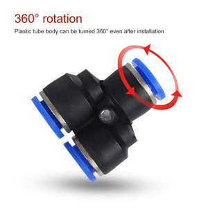 PY-14 LAIZE 2pcs Plastic Y-type Tee Reducing Pneumatic Quick Fitting Connector, PY-4 (10pcs), PY-6 (10pcs), PY-8 (10pcs), PY-10 (10pcs), PY-12 (10pcs), PY-14 (2pcs), PY-16 (2pcs)