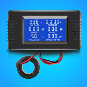 Peacefair English Version Multifunctional AC Digital Display Power Monitor, 5A, 10A, 100A (Closed CT), 100A (Open and Close CT)