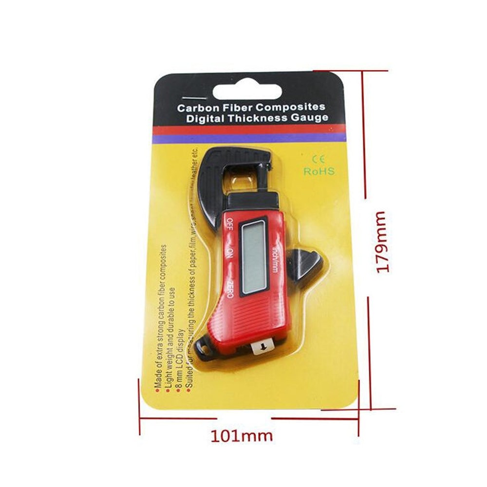 Plastic Electronic Digital Thickness Gauge Professional Construction Tools