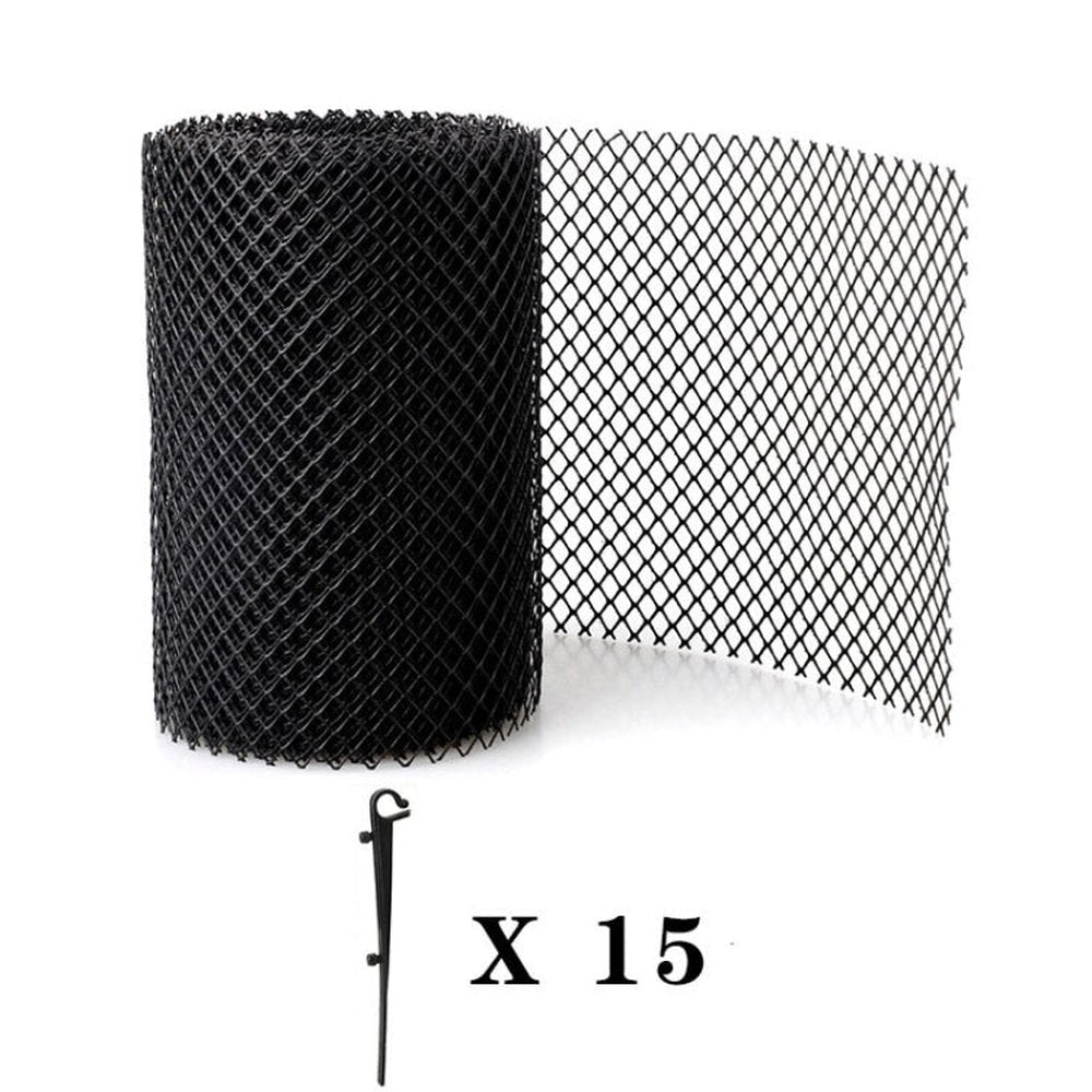 Plastic Gutter Guard Prevent Leaves or Debris From Clogging Downspouts and Drains, 16cm x 6m With 15pcs Nails, 18cm x 8m With 15pcs Nails, 18cm x 8m Without Nails - laboratorydeal