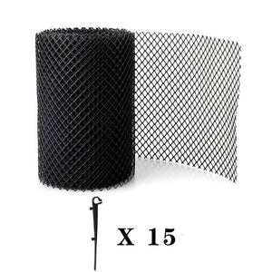 Plastic Gutter Guard Prevent Leaves or Debris From Clogging Downspouts and Drains, 16cm x 6m With 15pcs Nails, 18cm x 8m With 15pcs Nails, 18cm x 8m Without Nails - laboratorydeal