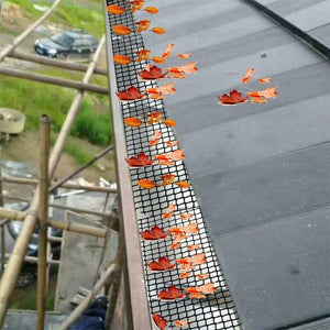 Plastic Gutter Guard Prevent Leaves or Debris From Clogging Downspouts and Drains, 16cm x 6m With 15pcs Nails, 18cm x 8m With 15pcs Nails, 18cm x 8m Without Nails - laboratorydeal