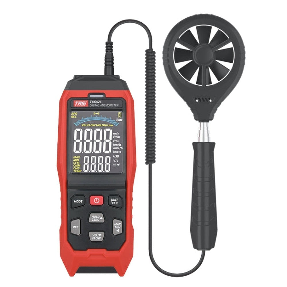 Portable Digital Wind Speed Meter Air Volume Tester, TASI TA642A, TASI TA642B, TASI TA642C