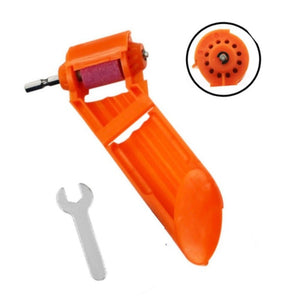 Portable Iron Straight Shank Twist Drill Bit Grinder, With Bucket Orange, With Bucket Blue, Accessories, Grindstone, No Buckle Dark Orange, No Buckle Blue - laboratorydeal