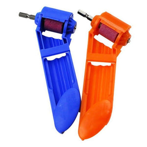Portable Iron Straight Shank Twist Drill Bit Grinder, With Bucket Orange, With Bucket Blue, Accessories, Grindstone, No Buckle Dark Orange, No Buckle Blue - laboratorydeal
