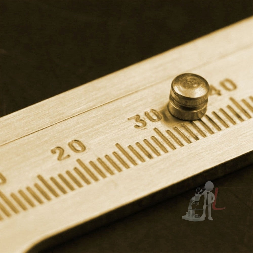 Portable Mini Brass Sliding 100mm Gauge Vernier Bead Jewelry Measuring Caliper, 100mm