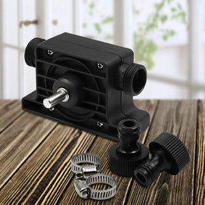 Portable Mini Water Pump Electric Drill Driven High Flow Oil Pump, Standard With Two Connectors, High Flow Oil Pump - laboratorydeal