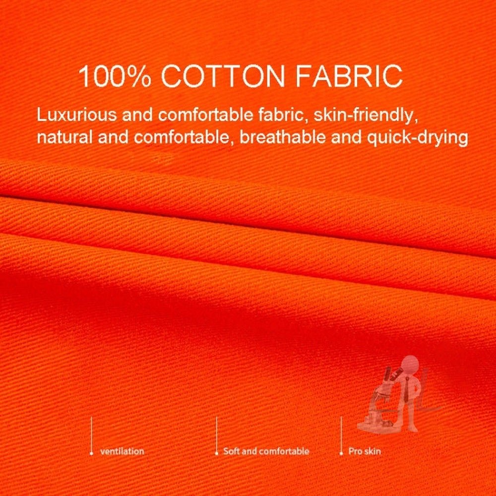 Pure Cotton Long - sleeved Reflective Clothes Overalls Work Clothes, XXL, XXXXL, S, XL - laboratorydeal