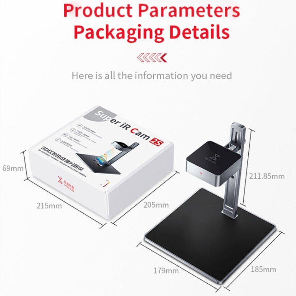 Qianli MEGA - IDEA Super IR Cam 2S 3D Infrared Thermal Imaging Analyzing Camera, Qianli MEGA - IDEA Super IR Cam 2S - laboratorydeal